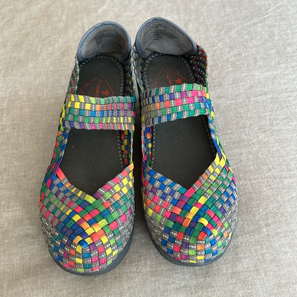 St Johns Bay women’s size 9 Rainbow wedges.